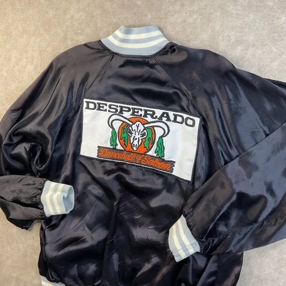 Vintage Desperado Dance Hall & Saloon Houston Texas Jacket Satin Speedline XL